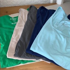 5 Old Navy fitted stretch tshirts womens